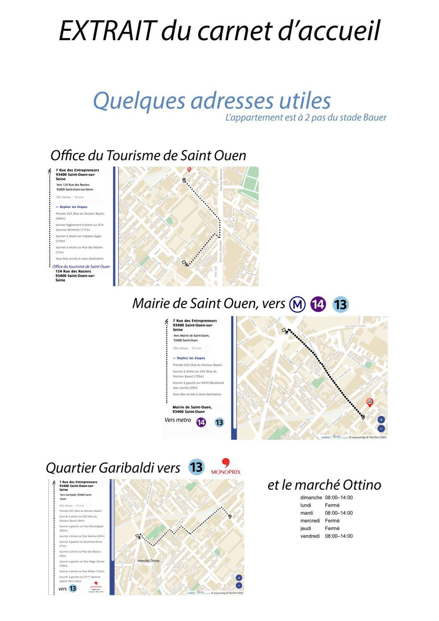 "Starry In So" 47M2, Lits Jumeaux, Parking Gratuit, Rue Calme Et Arboree, Metro 10 Min, Stade De France 24Min A Pied Saint-Ouen  Exteriér fotografie